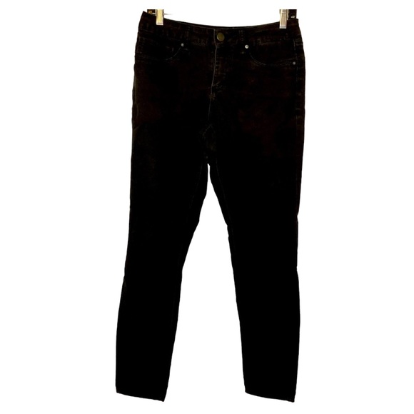 Royalty for Me Black Denim Skinny Leg Stretch Jeans, Size 6 - Picture 1 of 5